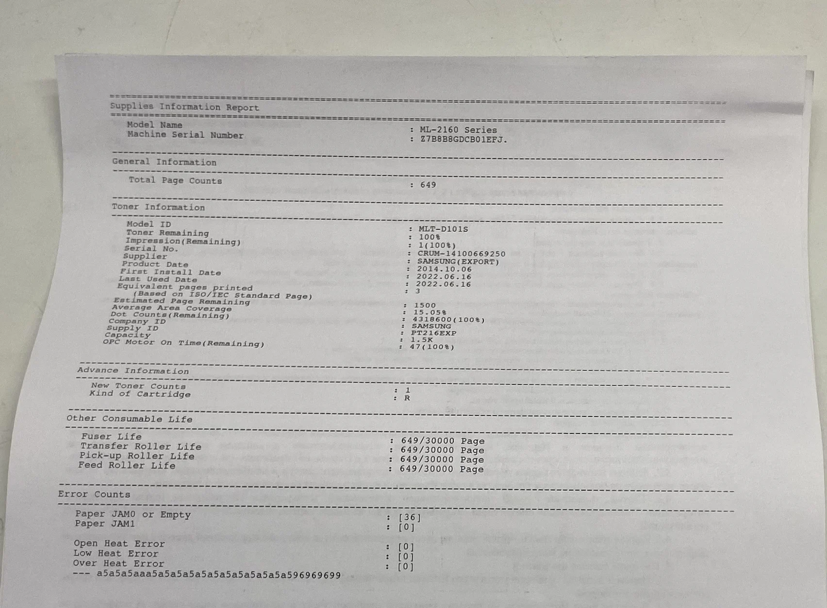 Принтер лазерный Samsung ML-2160 |