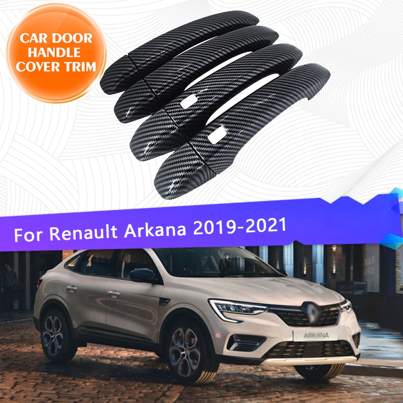 

Car Door Handle Cover For Renault Arkana Megane Conquest Samsung XM3 2019 2019 2020 2021 4piece Cover Exterior Parts Accessories