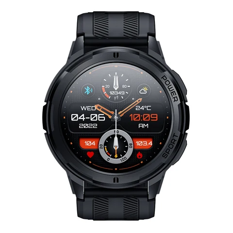 SKMEI 410 мАч AMOLED Smartwatch 1,43 дюймов 1ATM водонепроницаемый монитор сердечного ритма шагомер Bluetooth Вызов Смарт-часы для android ios