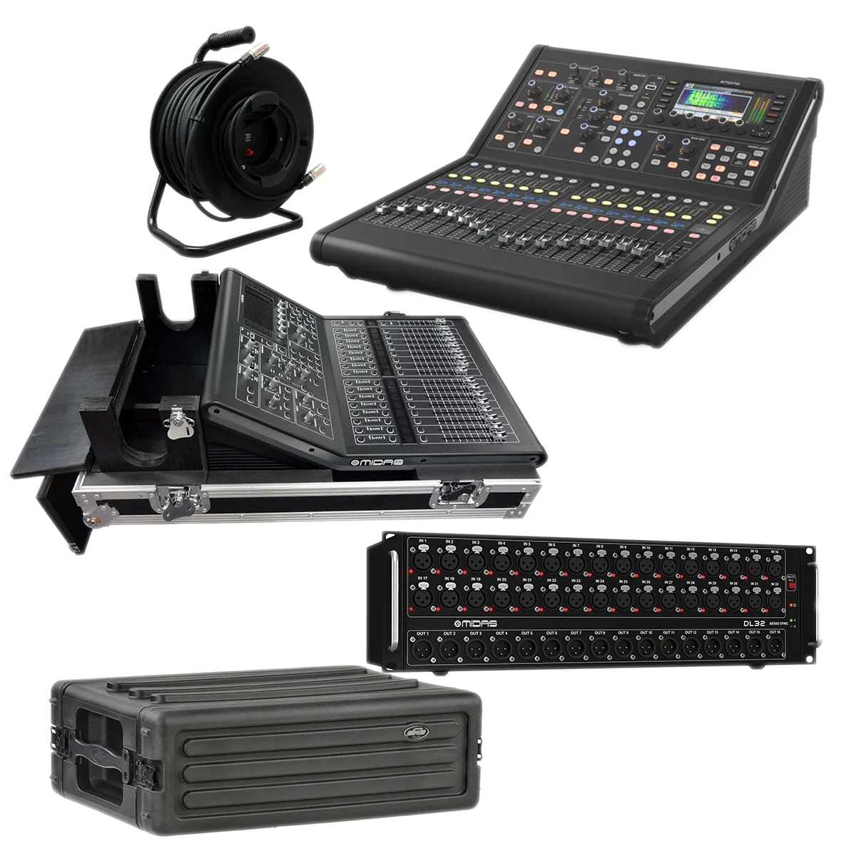 

Лидер продаж M32R Live цифровой микшер DL32 Stage Box 150 Cat5, катушка с сетевым кабелем