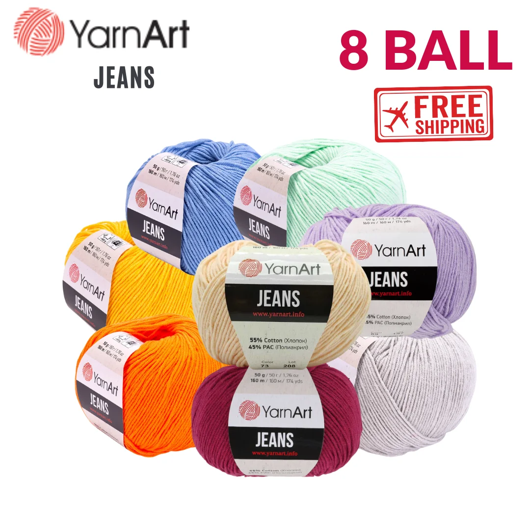

Джинсы YarnArt из мягкой хлопчатобумажной пряжи для ручного вязания Amigurumi Craft вязание крючком детский трикотаж Одеяло свитер шаль орнамент