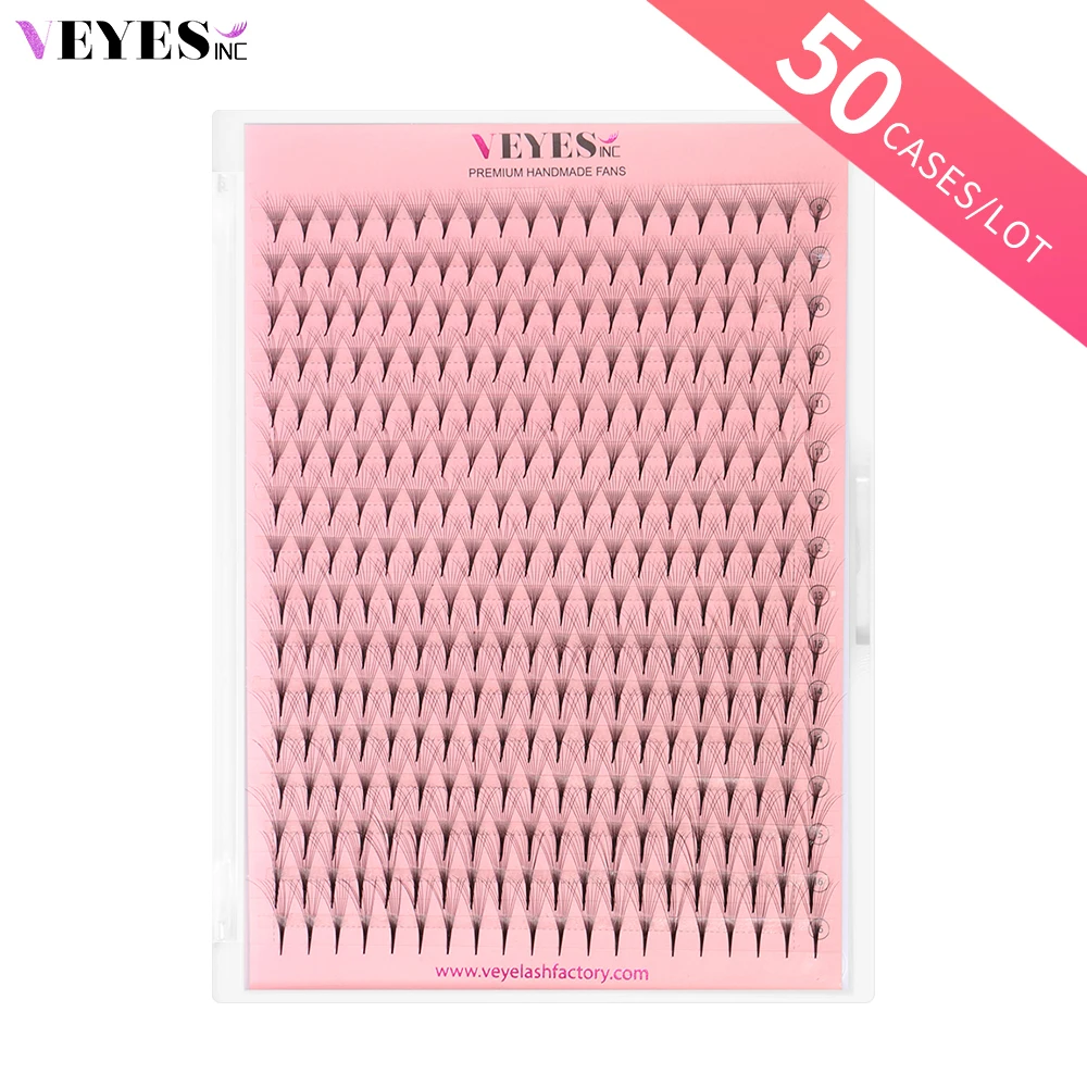 

Veyes Inc 50 Cases/Lot Premade Fans Lashes Eyelash Extensions Veyelash 320 Fans Slim Thin Pointy Base Russian Volume Fans Lash