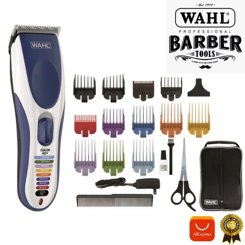 Оригинальная Беспроводная Машинка для стрижки волос Wahl Color Pro 09649-016, набор для ухода за волосами для мужчин, мужской триммер для бороды и набо...