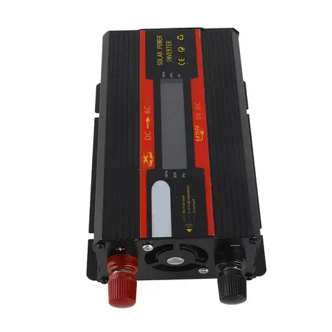 DC 12V в AC 220V Автомобильный инвертор 3000W Пиковая мощность ЖК-дисплей Модифицированный синусоидальный преобразователь