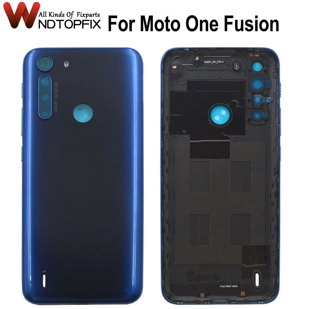 Высококачественная задняя крышка батарейного отсека 6 5 дюйма для Motorola Moto One Fusion