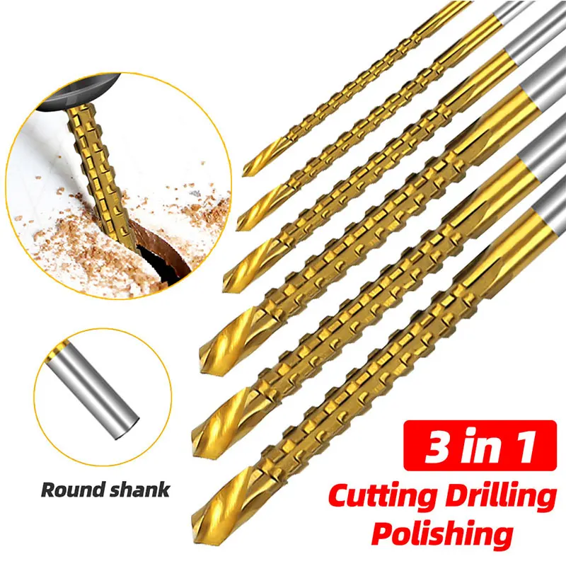 

3-8mm Cobalt Drill Bit Set Spiral Screw Metric Composite Tap Metal HSS Twist Drill Bit Set for Wood Cutting Drilling Polishing