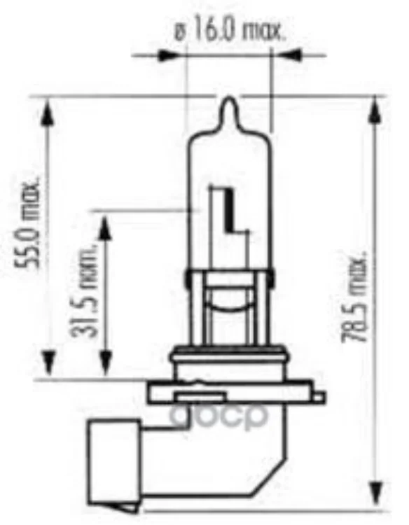 Лампа Накаливания Hb3 White 12V 60W P20d SCT арт. 202570