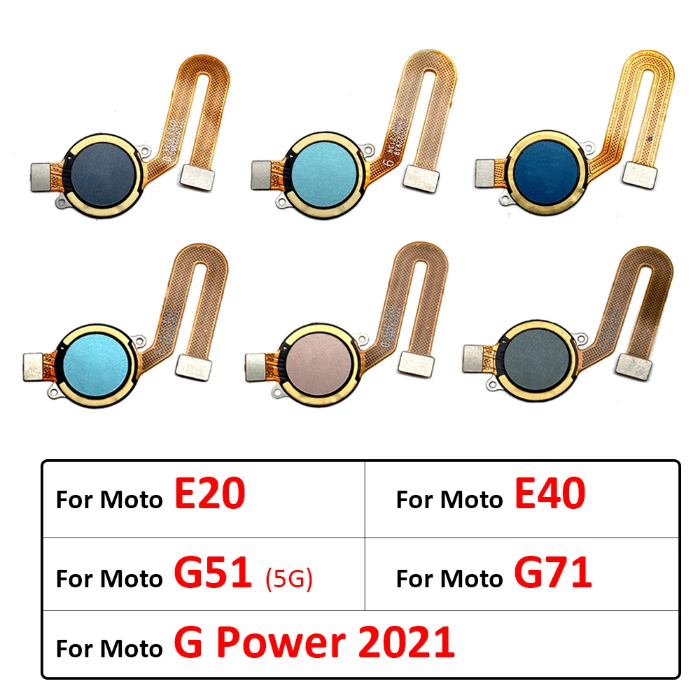 

Оригинал для Motorola Moto E20 E40 G51 5G G71 G Power 2021 датчик отпечатков пальцев Кнопка возврата домой меню гибкий ленточный кабель