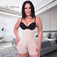 shapewear for women tummy control body shaper butt lifter thigh slimmer faja plus size with zipper crotch
