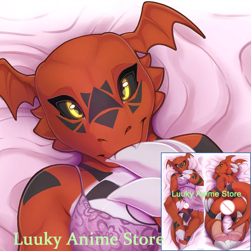 

Двусторонняя наволочка для подушки Dakimakura Anime Guilmon Digimon