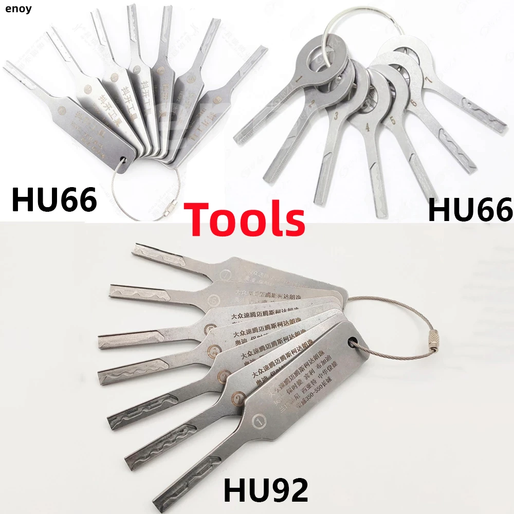 

HOT TOOLS 7 In 1 HU66 7PCS/Lot for Volkswagen Car Door Lock Opening HU92 for BMW For Landrover For Peugeot Auto Locksmith Tool