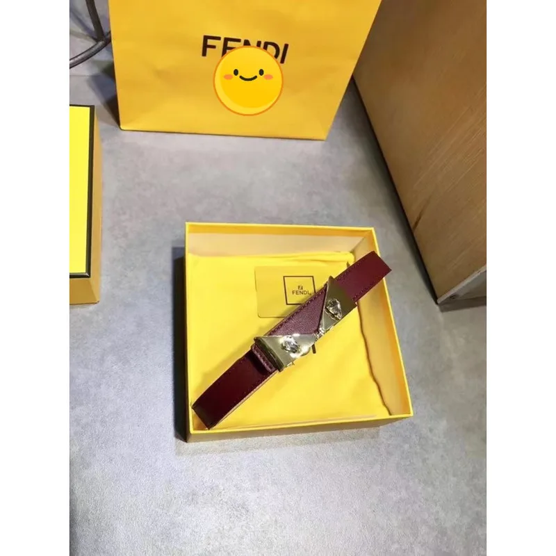 Fendi Fashion Женский Кожаный Пояс Высокого Качества С Фирменной Упаковкой