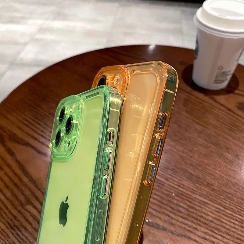 Чехол для телефона iPhone 11 12 13 Pro XS Max XR X 7 8 SE2020 7Plus Роскошный прозрачный мягкий