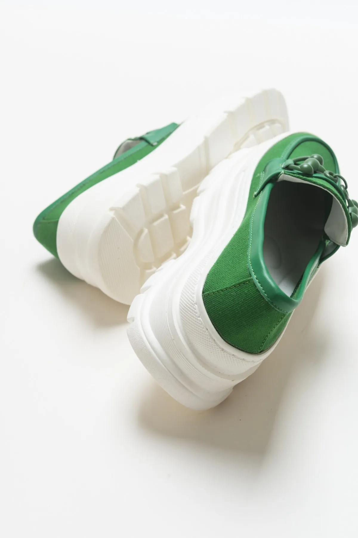 Качественная ткань Ruya из искусственной кожи и льна полиуретановый каблук на