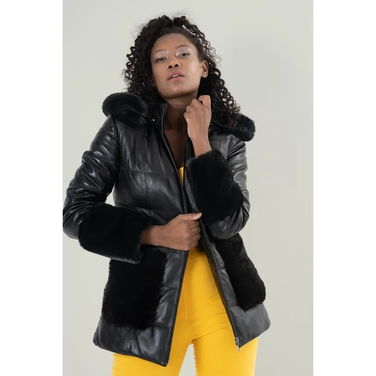 Deri Company Наталина Черное кожаное