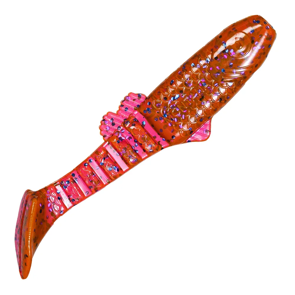 2 дюйма. Риппер relax kopyto 2. Приманка р. Акара раптор. 5" (6,2см) как урючек.