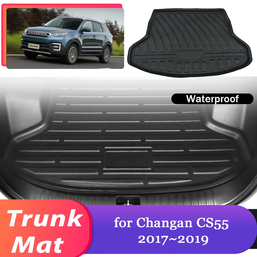 Коврик в багажник автомобиля для Changan CS55 2017 ~ 2019 2018 EVA водонепроницаемый грузовой