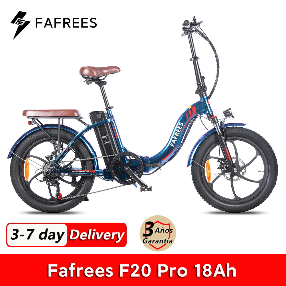 Fafrees F20 Pro Folding Electric Bicycle 250W 36V 18Ah MTB Mountain Bike Outdoor Fat Ebike for Adult