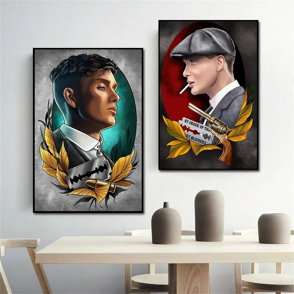 Классические Постеры для телевизора в гангстерском стиле изящные