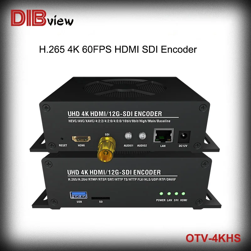 Dibview OTV-4KHS H.265 UHD H264 4K 60fps HDMI SDI в IPTV прямая трансляция Facebook |