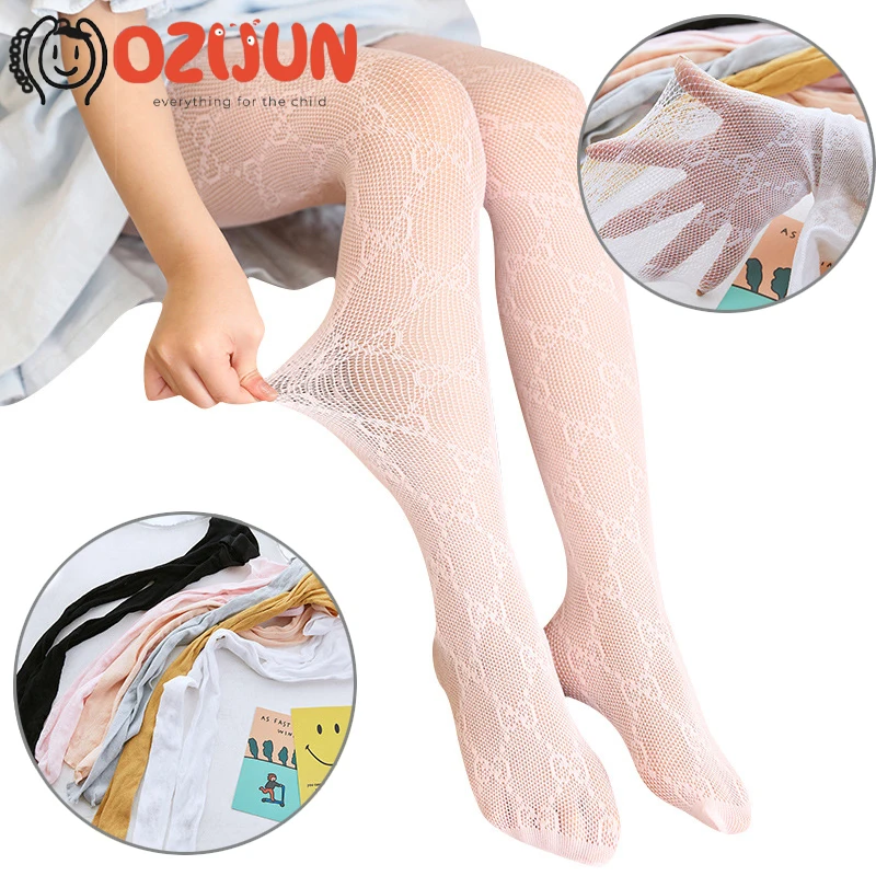 

Kids First Communion White Tights Wedding Party Holy Communion Nylon Bow Pattern White Fishnet Bridesmaid Stockings Hosiery