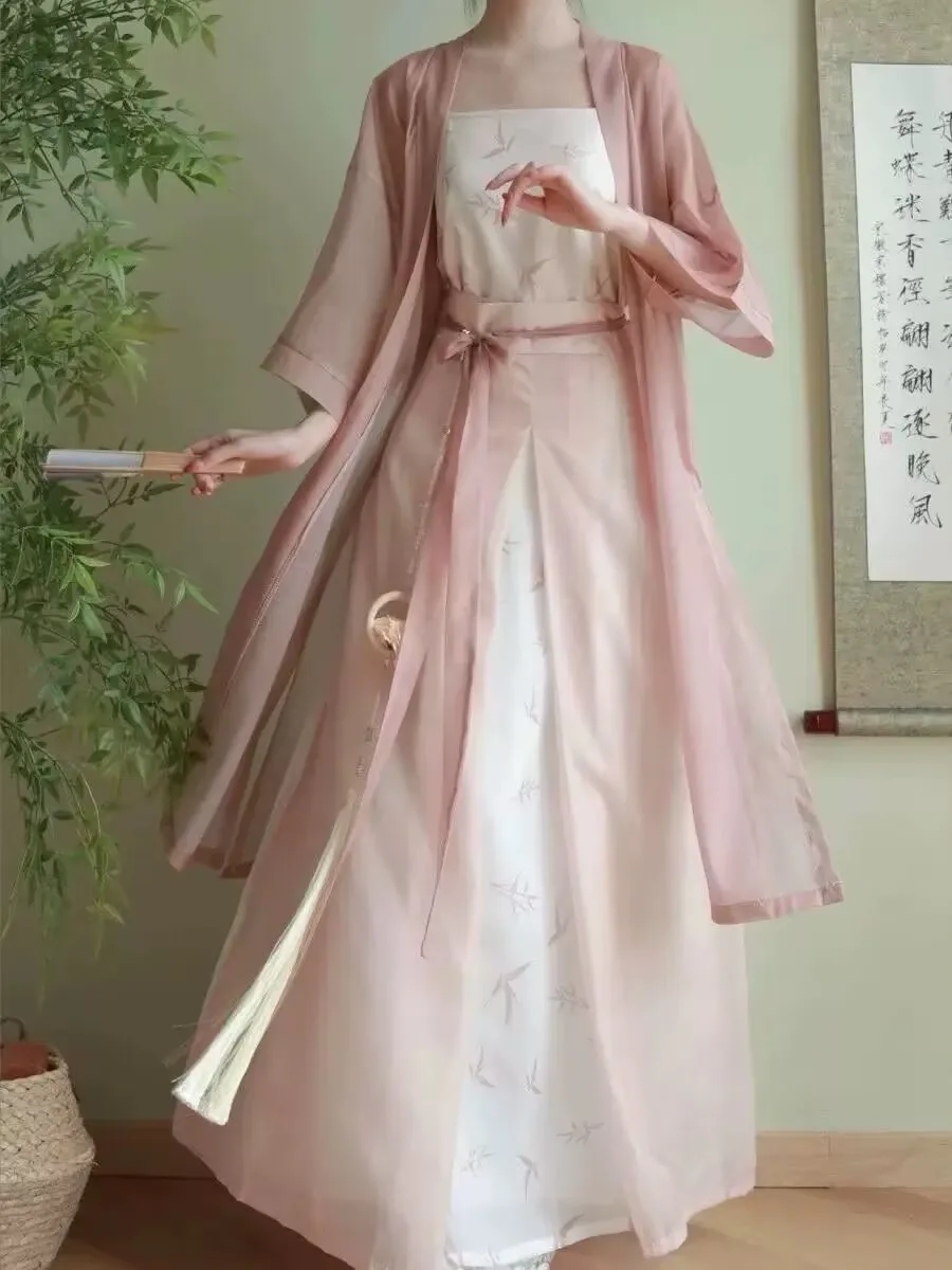 Китайское платье ханьфу большого размера 10XL современный и улучшенный тонкий