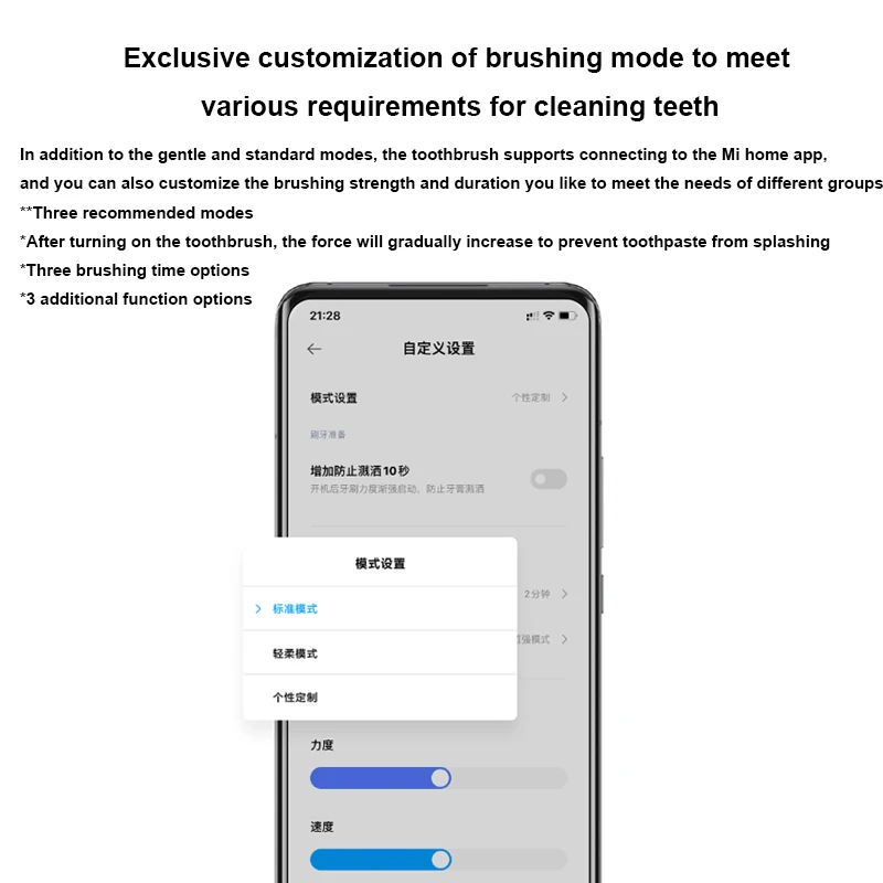 Зубная щетка XIAOMI MIJIA T700 звуковая электрическая для отбеливания зубов