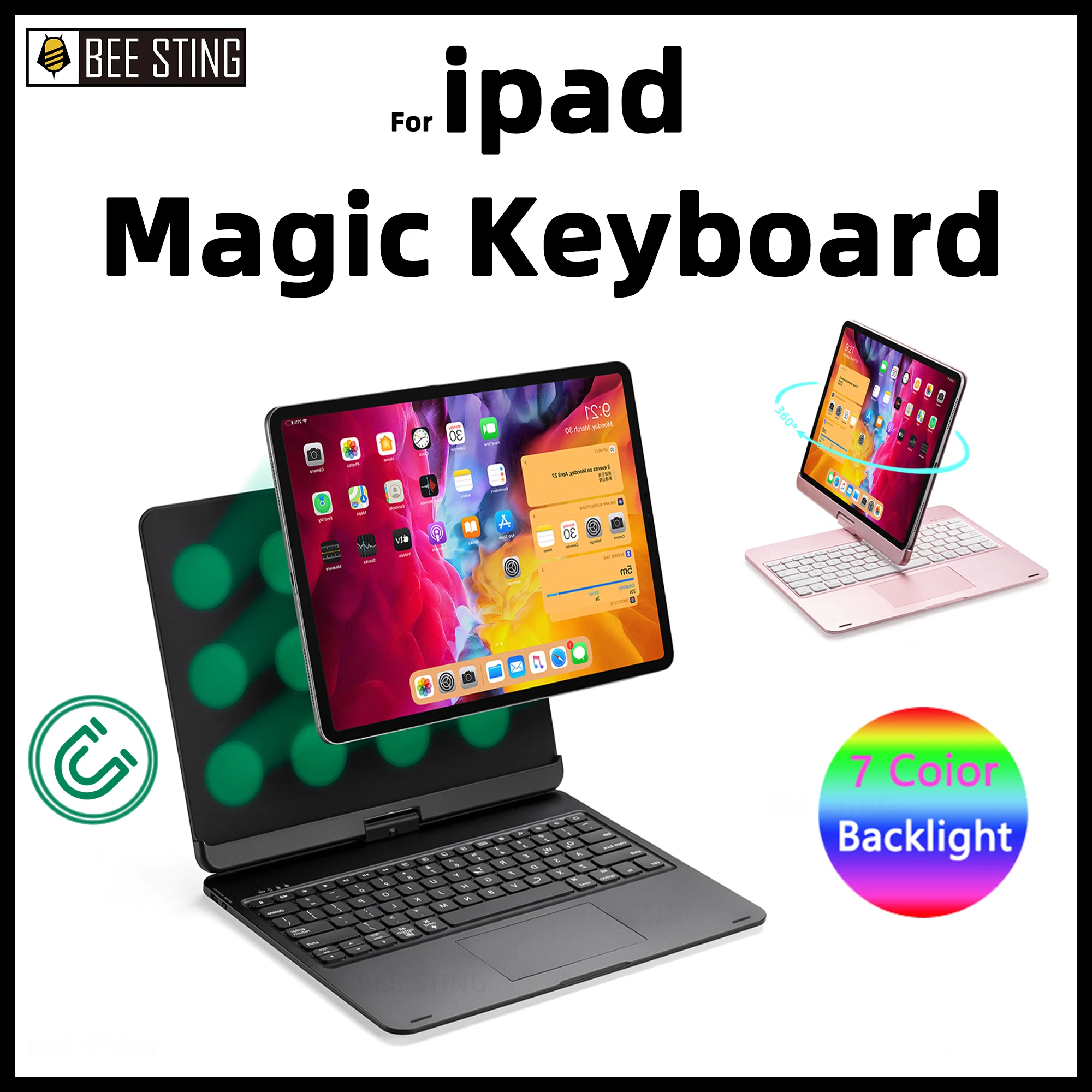 Magic Keyboard for Apple iPad Pro 11 12.9 Air 4 5 10.9 2022 Keyboard Cover 5th 4th 3rd Generation 2021/20 Magnetic Case Keyboard