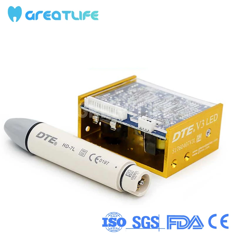 

Teething Whitening Cleaning DTE V3 Woodpecker Dental Unit Built In LED Dental Ultrasonic Scaler