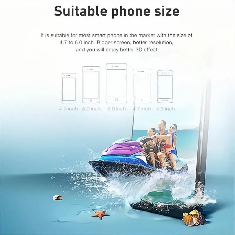 Панорамные 3D захватывающие игровые очки VR могут отвечать на звонки