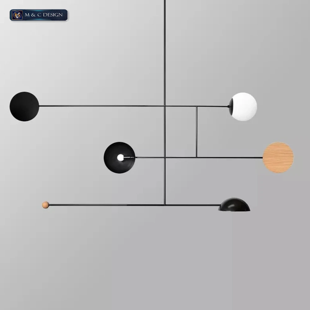 

Постмодернизированная Минималистичная офисная студийная светодиодная Подвесная лампа, люстра для ресторана, арт-деко, кабинет, спальня, по...