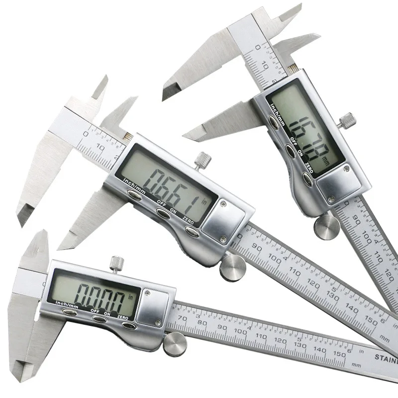 

Digital Display Vernier Caliper Stainless Steel Electronic Precision Caliper Digital Caliper 0-150mm Measuring Tool