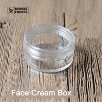 fully transparent face cream box powder box eye cream box plastic box small sample bottled diy manual materials