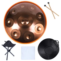gold d minor 910 notes hand pan drum steel tongue drum rav for beginner percussion instrument hand drum with bag stand
