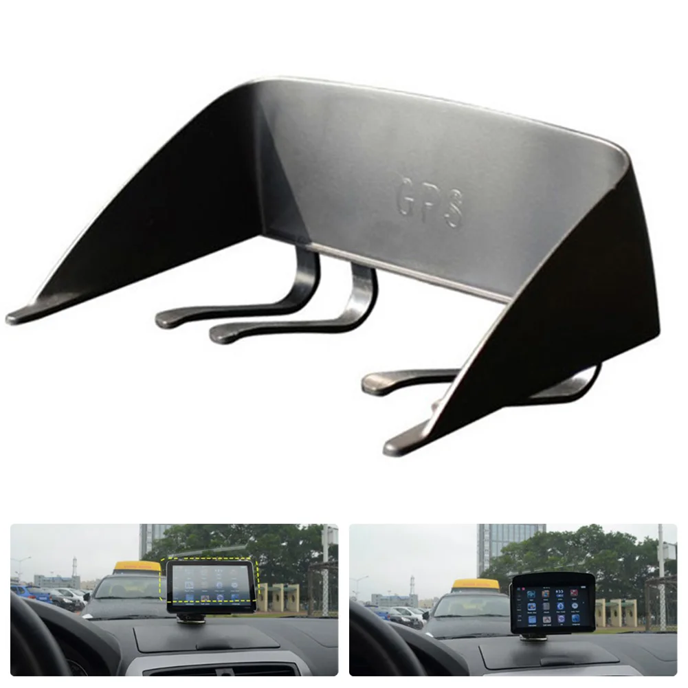 

GPS Anti Glare Visor Sun Shade Shade 1PCS 7 Inch Anti Glare Visor Black Plastic Visor
