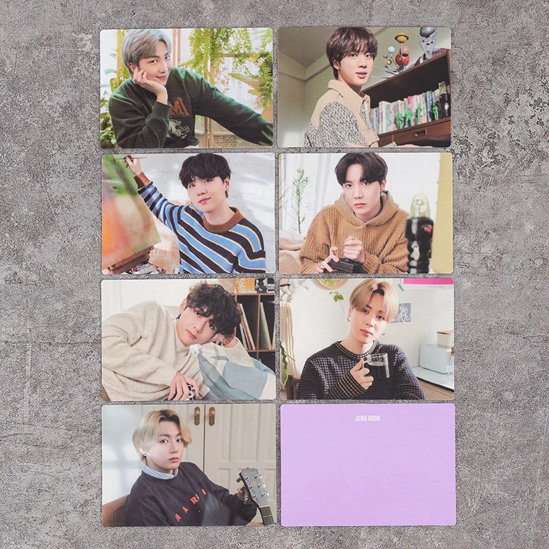 

7pcs/set KPOP Bangtan Boys Photocard Double Sides Card Postcard JUNGKOOK JIMIN SUGA j-HOPE JIN Tae Hyung Fans Collection Gift