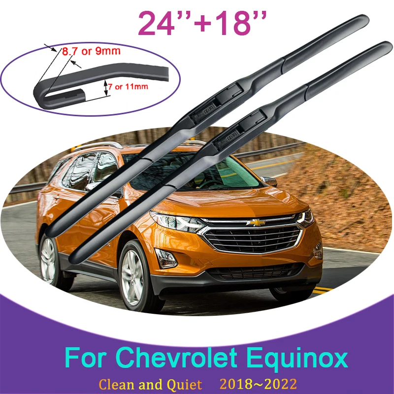 

for Chevrolet Equinox 2018~2022 2019 Holden Equinox Car Wiper Blades Front Windshield Frameless Snow Scraping Rubber Accessories