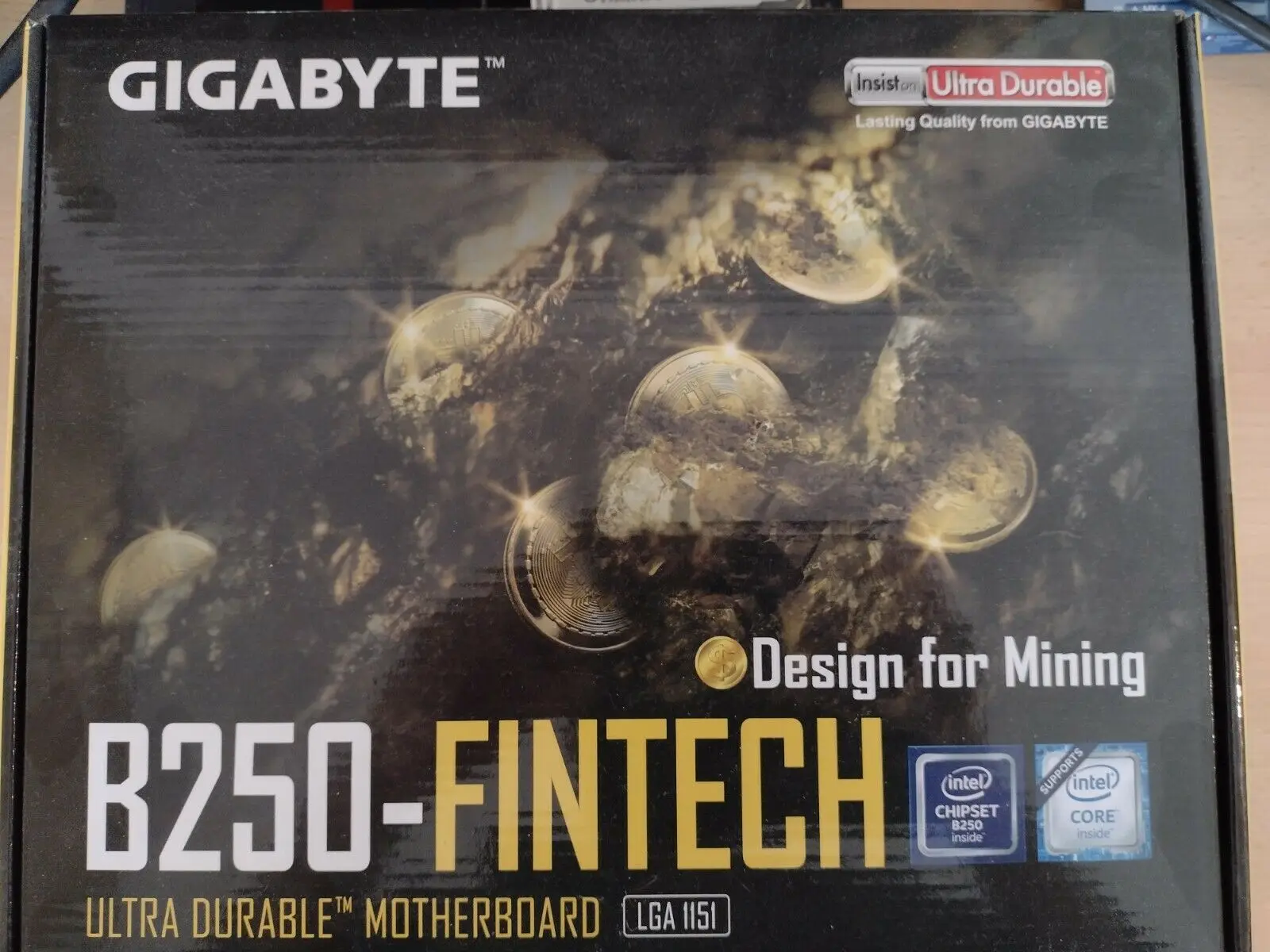

New MINING Motherboard GIGABYTE GA-B250 - FinTech LGA 1151 for 12 GPU PCIe ETH-