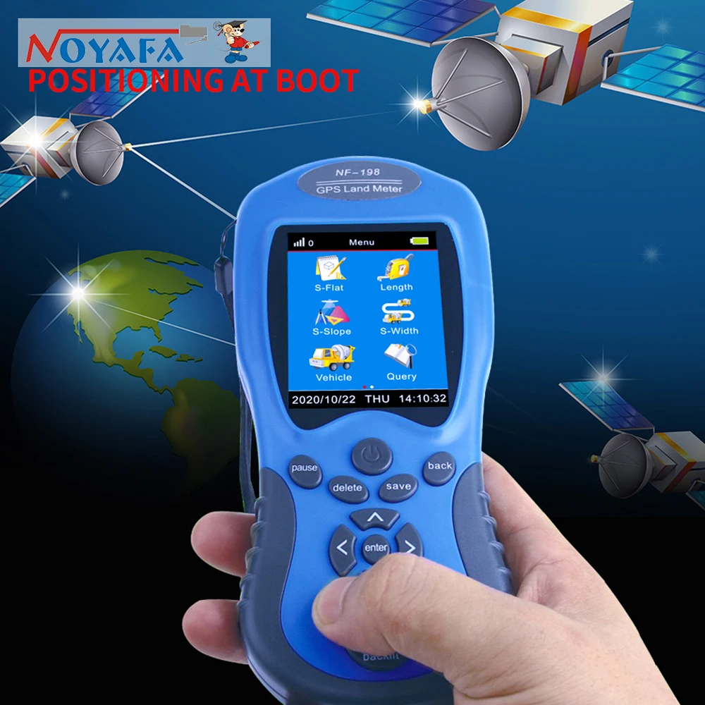 

NOYAFA NF-198 GPS Mu счетчик, оборудование для наблюдения за землями, устройство для измерения землесъемки и построения зон, инструмент для измерени...