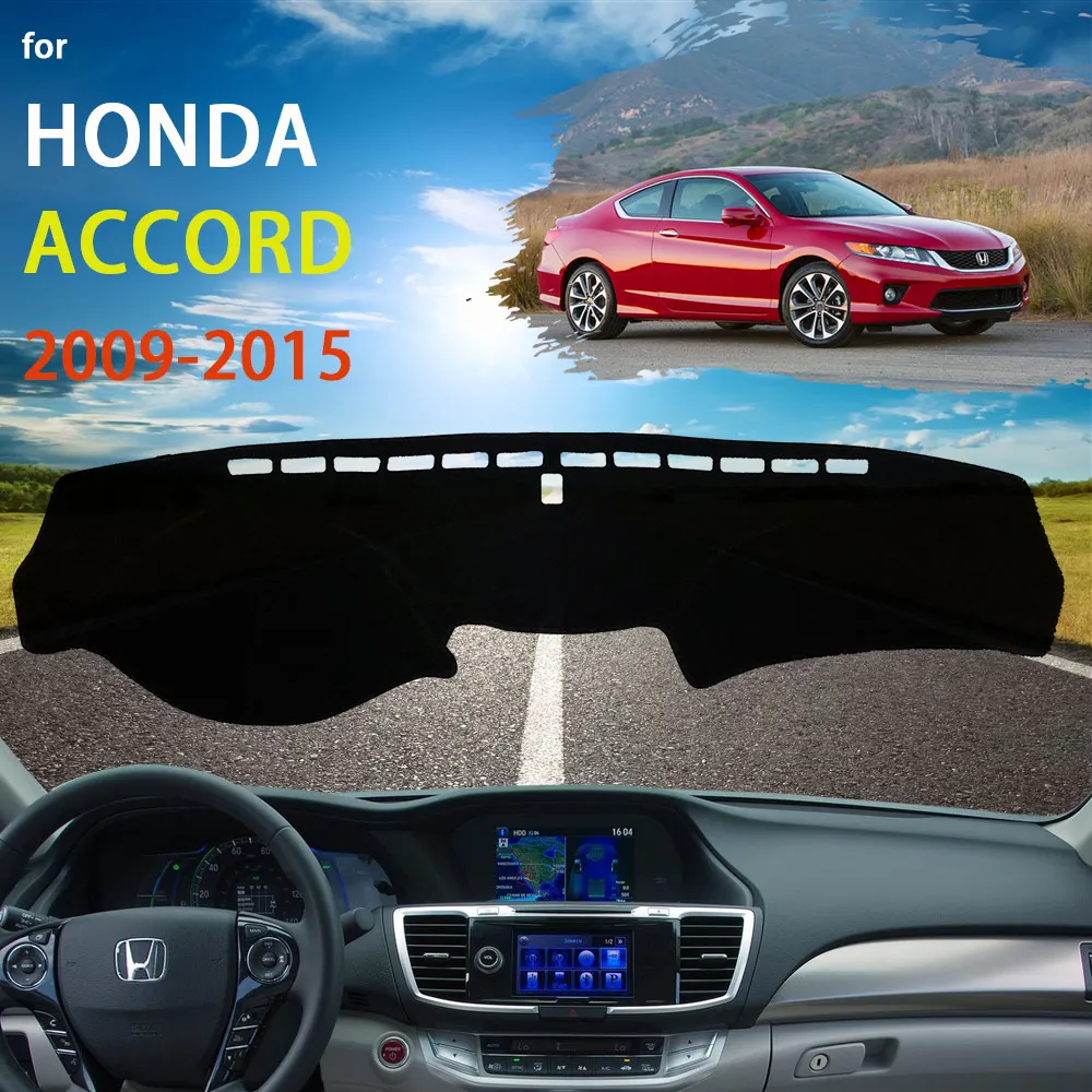 

Для Honda Accord TSX MK8 2009 2010 2011 2012 2013 2014 2015 Противоскользящий коврик для приборной панели КПК солнцезащитный Коврик защитный ковер