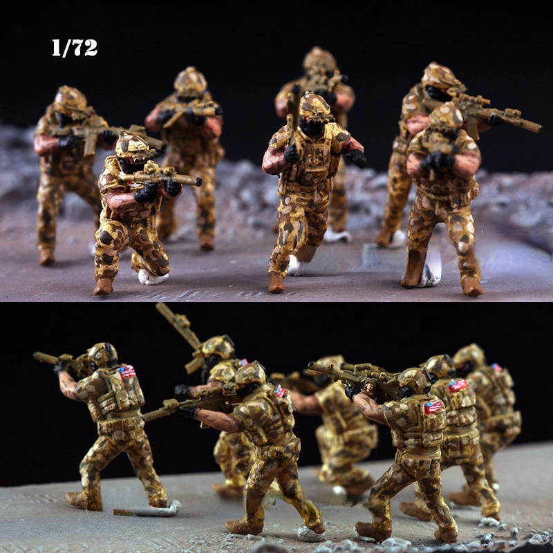 

1/72 US M40 Artillery Group 8 Soldiers Can Be Equipped With PMA M40 Military Children Toy Boys' Gift SpringHit Finished Model