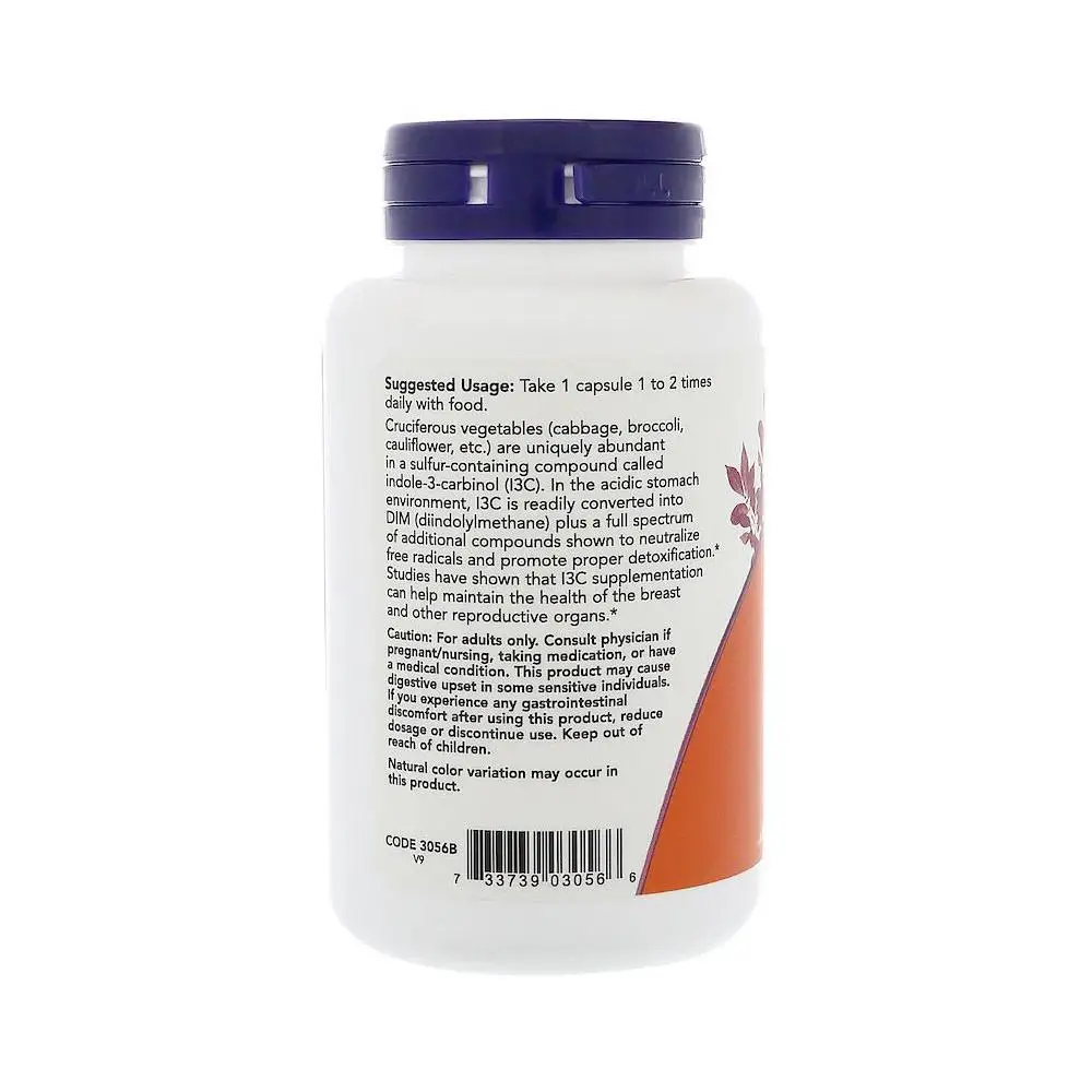 Бад Нау Индол-3-Карбинол Now Indole-3-Carbinol 200 мг 60 капсул |