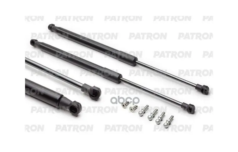 Амортизатор Капота Комплект 2шт+Крепления Общая Длина: 404 Мм, Выталкивающая Сила: 230 N, Lada Largus 12- PATRON арт. PGS100102