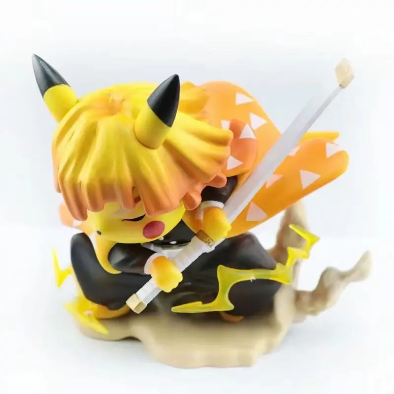 

Покемон Kawaii Pikachu Q Edition автомобильное Украшение Детские игрушки Статуэтка аксессуар подарок на день рождения