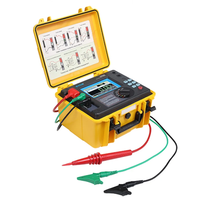 ETCR3500B Измеритель сопротивления изоляции Высоковольтный тестер Мегаомметр