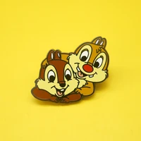 cute chipmunk squirrel hard enamel pin cartoon animal badge pins fashion accessories gift
