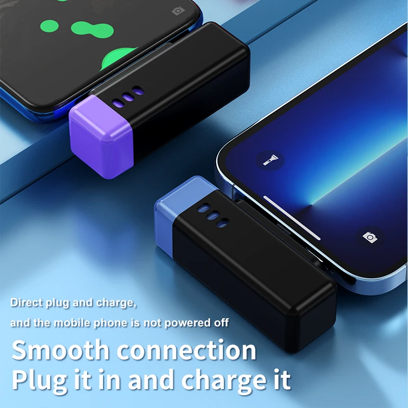 3300mAh Mini Power Bank Powerbank for Mobile Phone Wireless Charger Portable External Battery Pack for iPhone Samsung Xiaomi