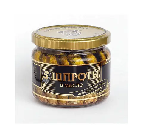 Упаковка из 12 штук Шпроты в масле 