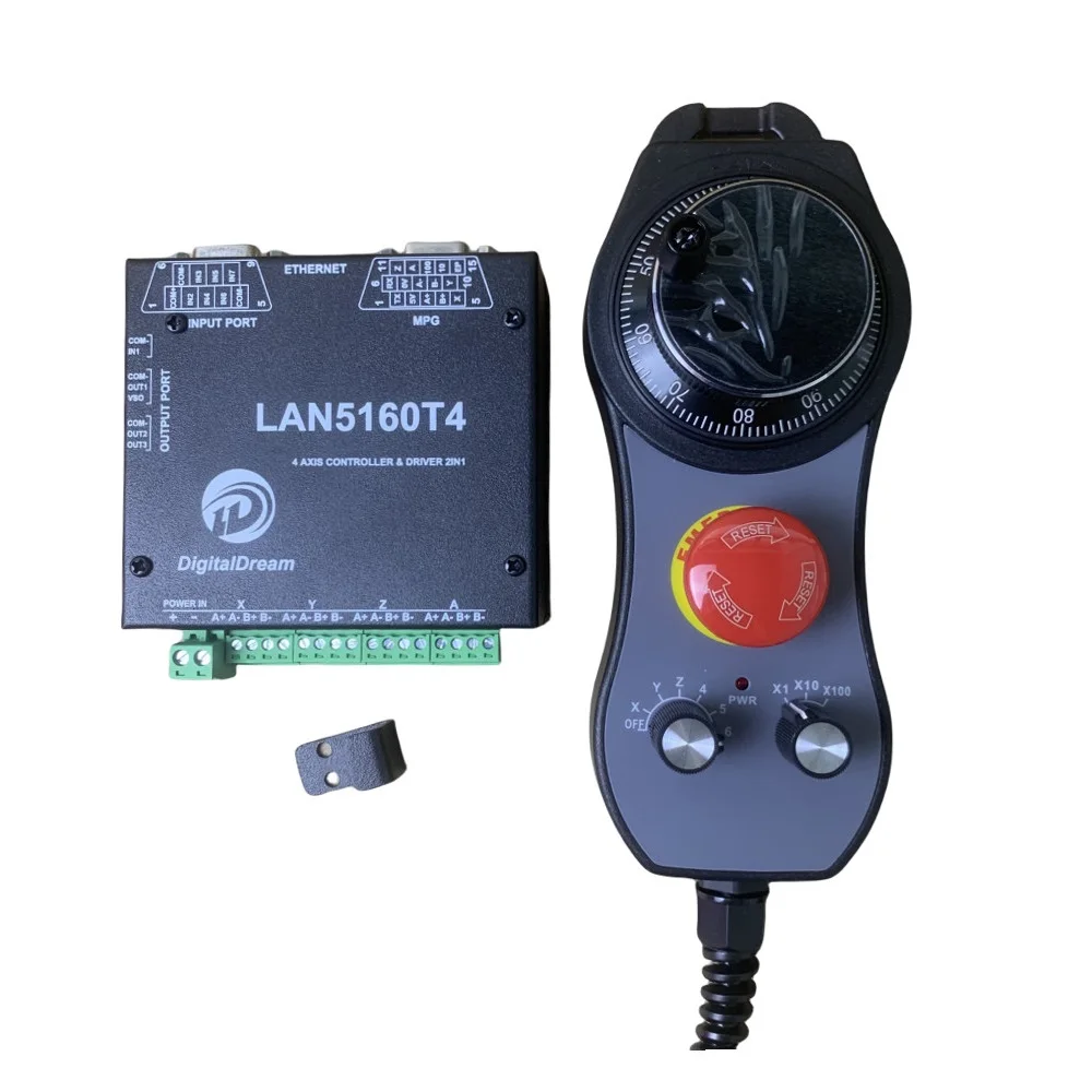 Новый контроллер привода Ethernet Mach3 Lan5160T4 300 кГц с DDMPG для гравировальных станков с ЧПУ Fanuc
