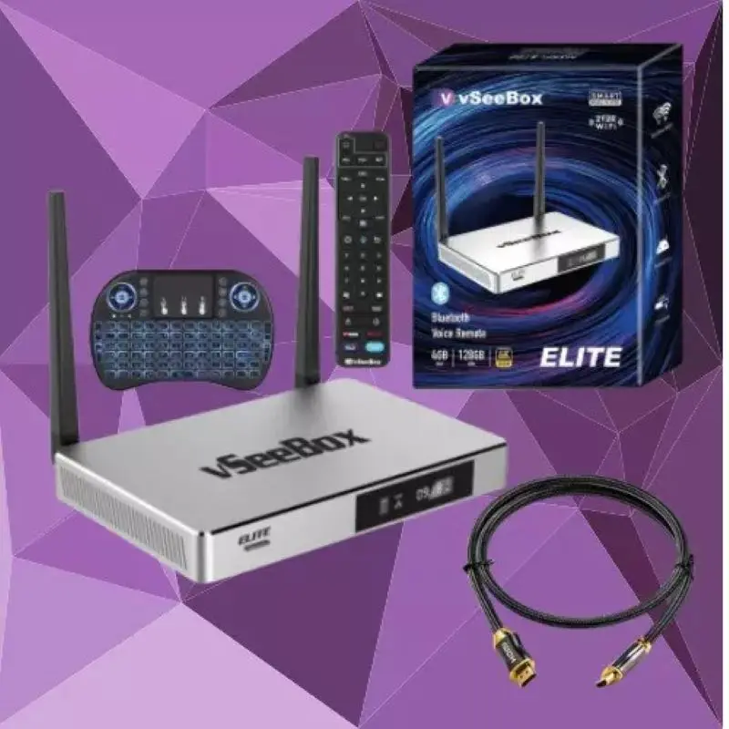 Специальное предложение VSeeBox Elite 6K Android 10 Smart Box с голосовым управлением 4 ГБ DDR3 128